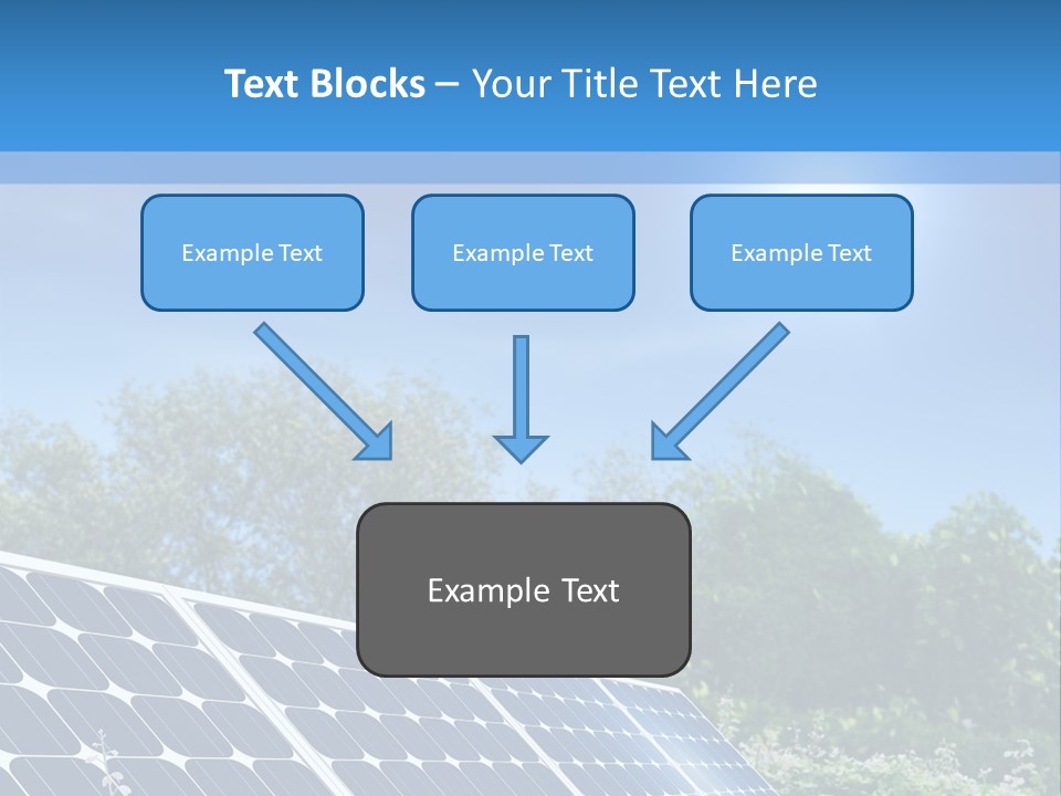 A Solar Panel In The Middle Of A Field PowerPoint Template