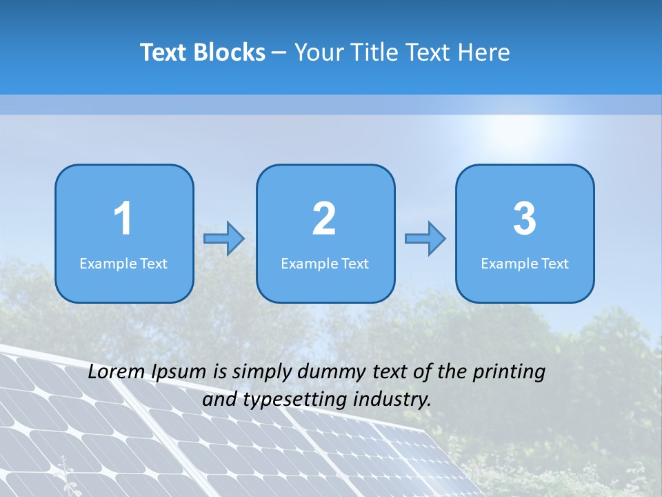A Solar Panel In The Middle Of A Field PowerPoint Template