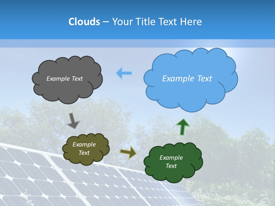 A Solar Panel In The Middle Of A Field PowerPoint Template