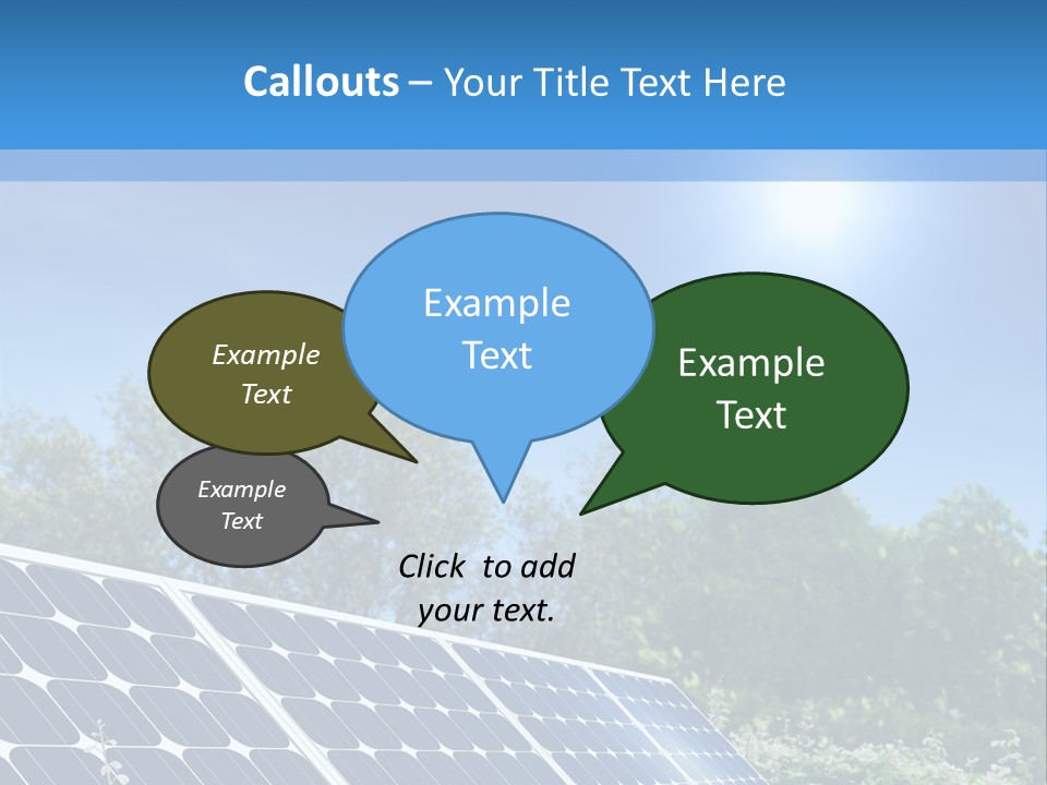 A Solar Panel In The Middle Of A Field PowerPoint Template
