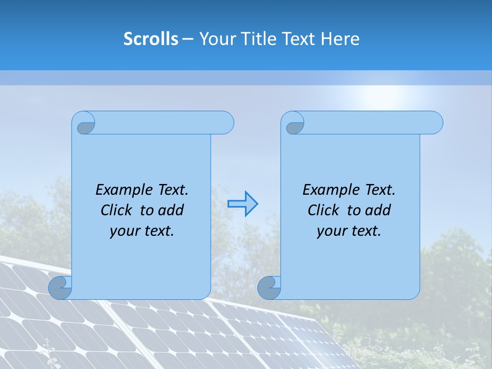 A Solar Panel In The Middle Of A Field PowerPoint Template