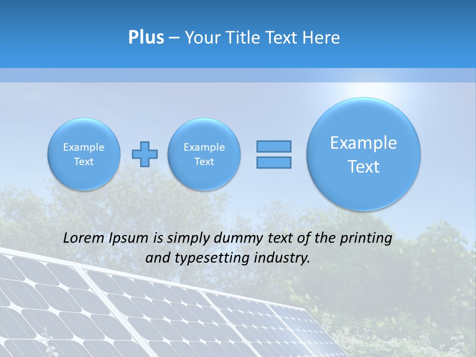 A Solar Panel In The Middle Of A Field PowerPoint Template