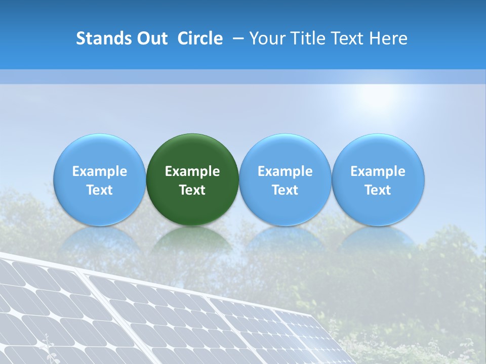 A Solar Panel In The Middle Of A Field PowerPoint Template