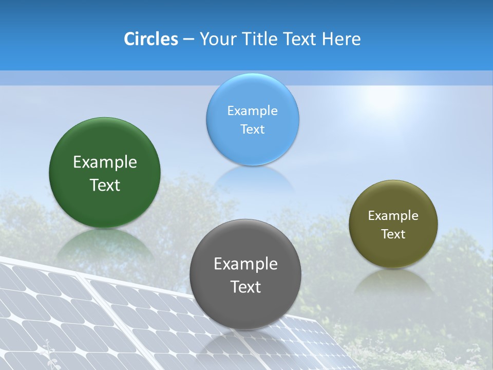 A Solar Panel In The Middle Of A Field PowerPoint Template