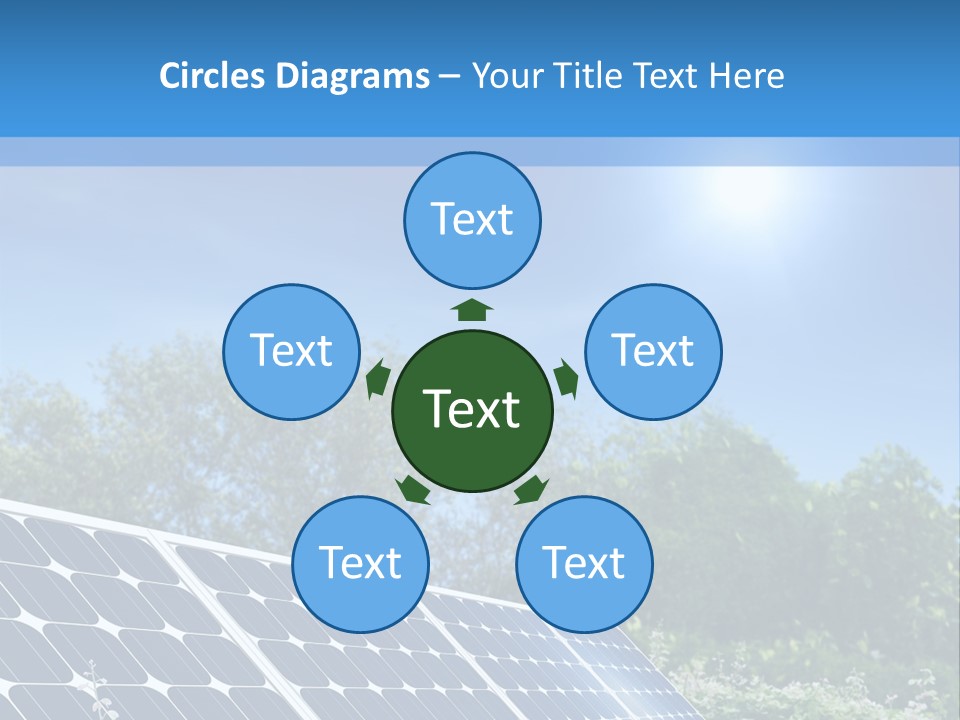 A Solar Panel In The Middle Of A Field PowerPoint Template