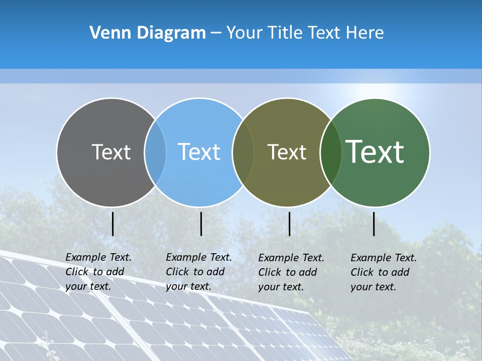 A Solar Panel In The Middle Of A Field PowerPoint Template