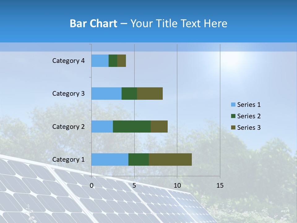 A Solar Panel In The Middle Of A Field PowerPoint Template