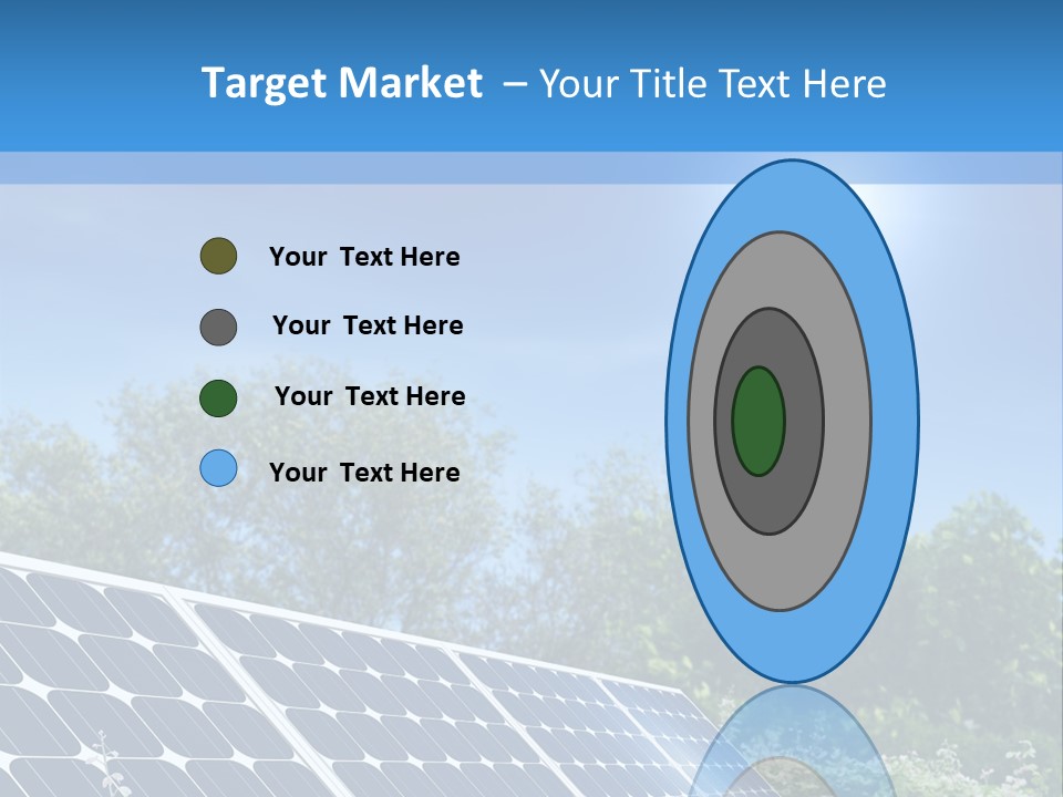 A Solar Panel In The Middle Of A Field PowerPoint Template