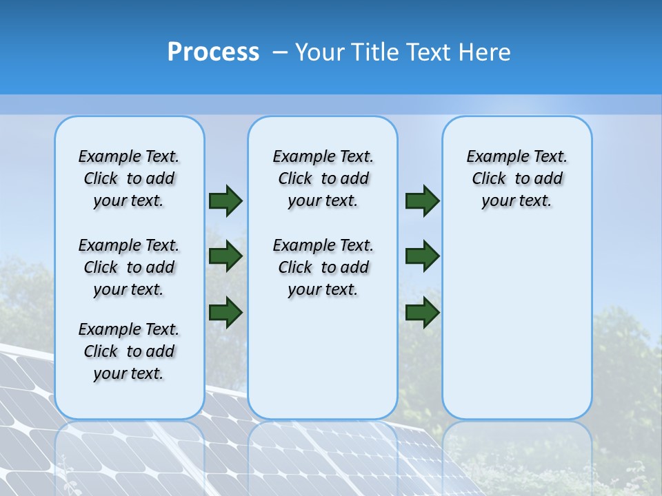 A Solar Panel In The Middle Of A Field PowerPoint Template
