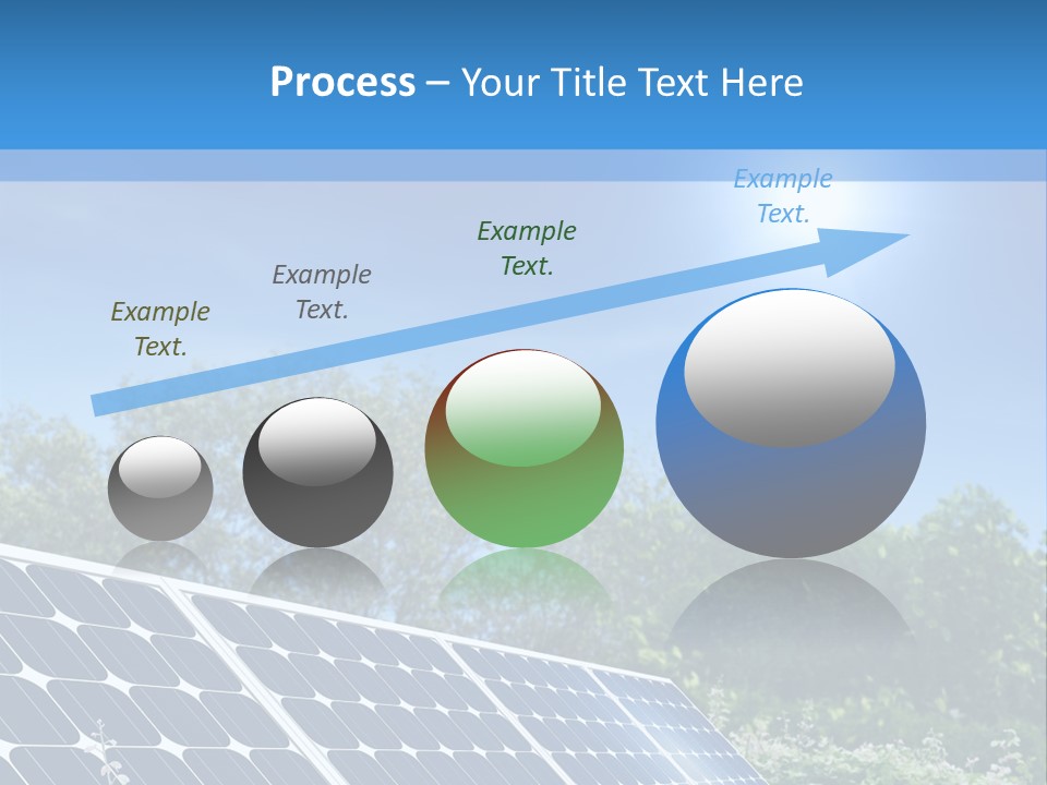 A Solar Panel In The Middle Of A Field PowerPoint Template