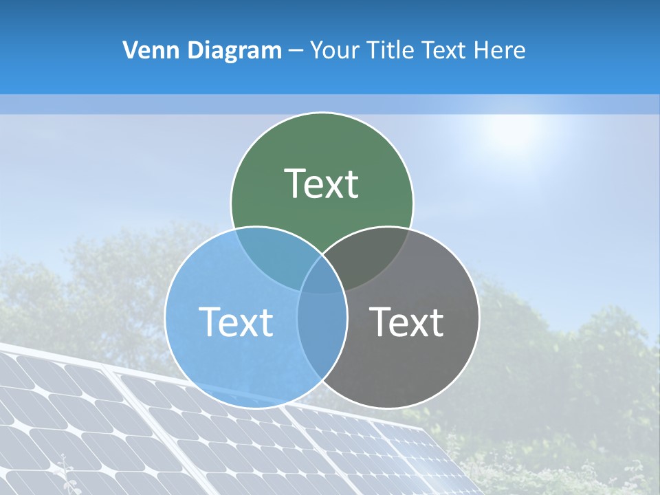 A Solar Panel In The Middle Of A Field PowerPoint Template