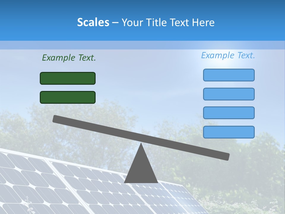 A Solar Panel In The Middle Of A Field PowerPoint Template