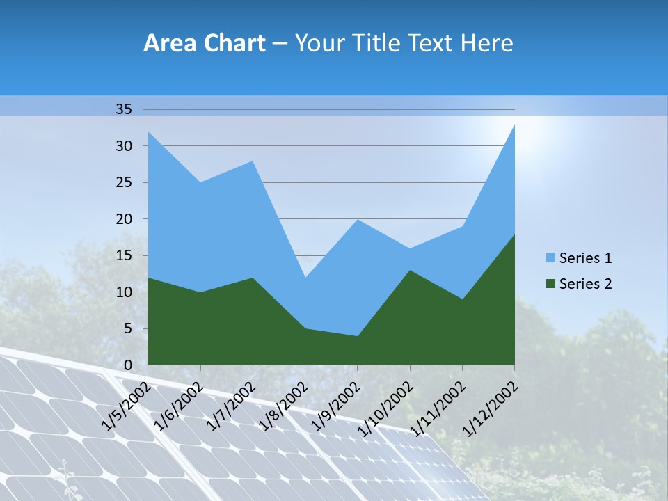 A Solar Panel In The Middle Of A Field PowerPoint Template