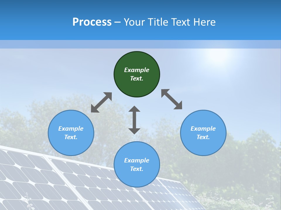 A Solar Panel In The Middle Of A Field PowerPoint Template