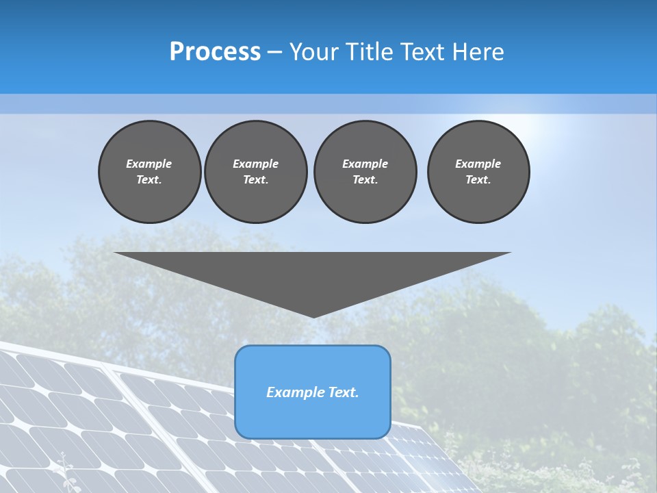 A Solar Panel In The Middle Of A Field PowerPoint Template
