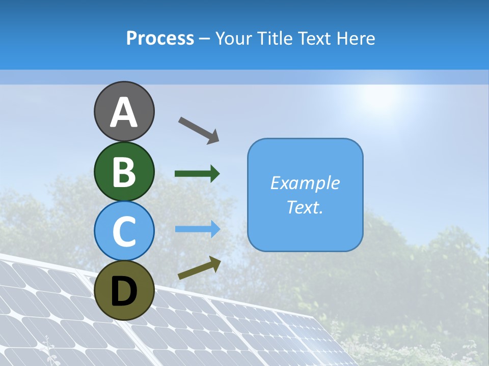 A Solar Panel In The Middle Of A Field PowerPoint Template