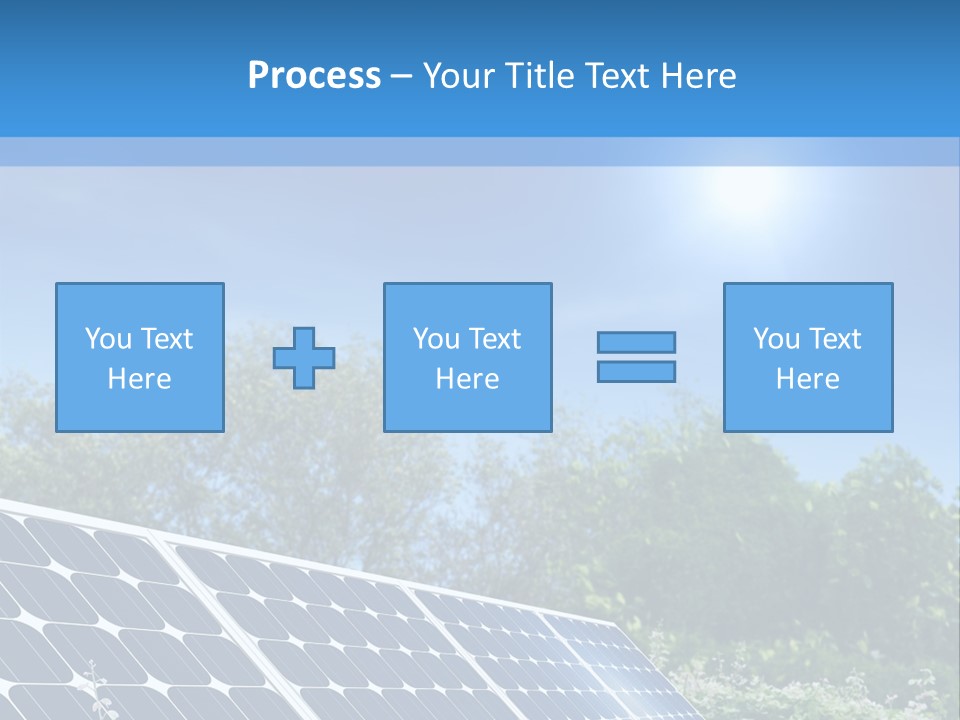 A Solar Panel In The Middle Of A Field PowerPoint Template