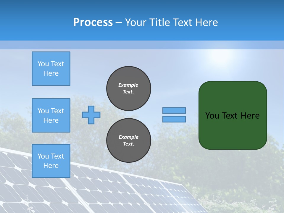 A Solar Panel In The Middle Of A Field PowerPoint Template