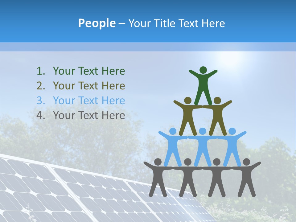 A Solar Panel In The Middle Of A Field PowerPoint Template