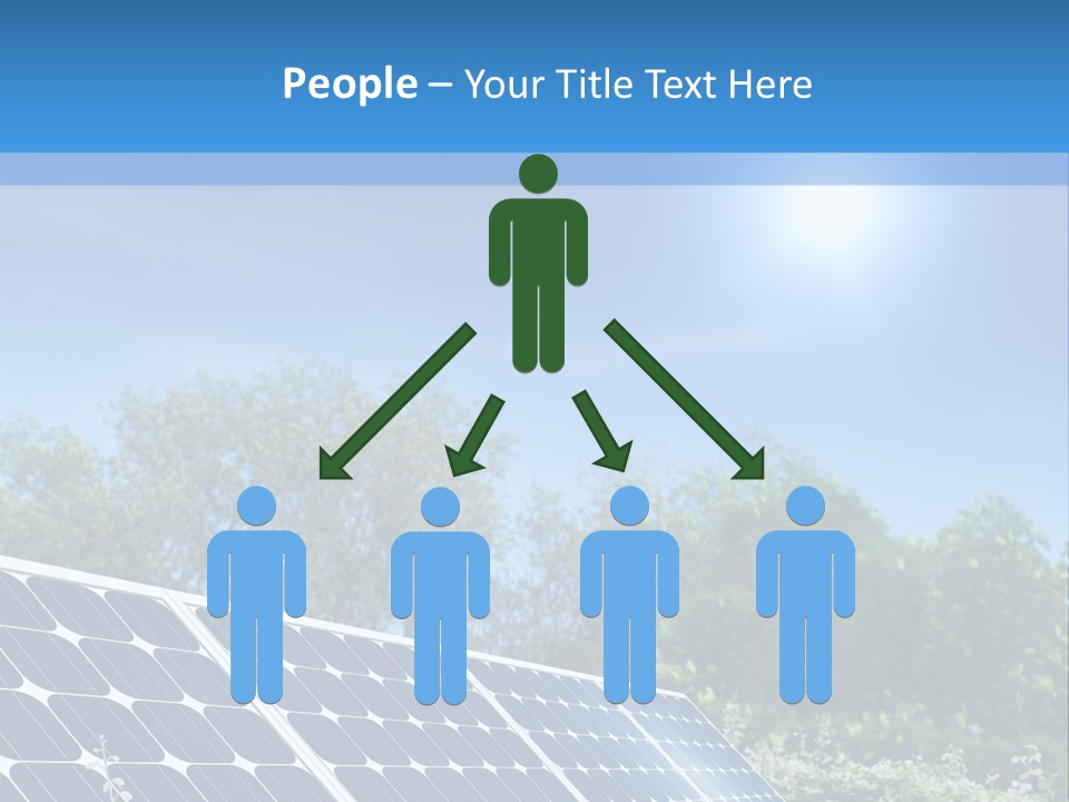 A Solar Panel In The Middle Of A Field PowerPoint Template