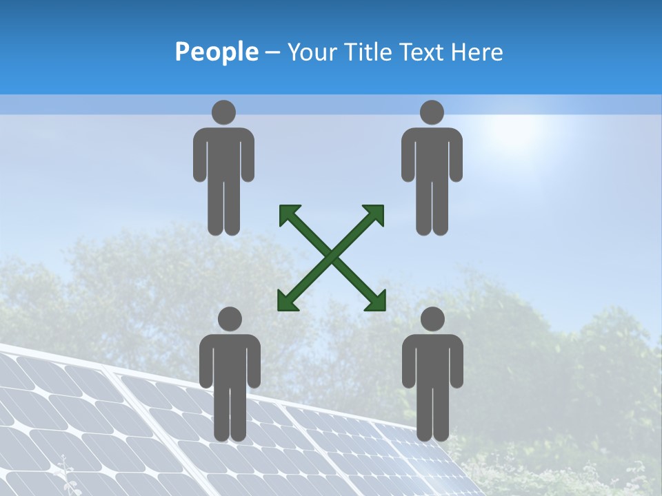 A Solar Panel In The Middle Of A Field PowerPoint Template