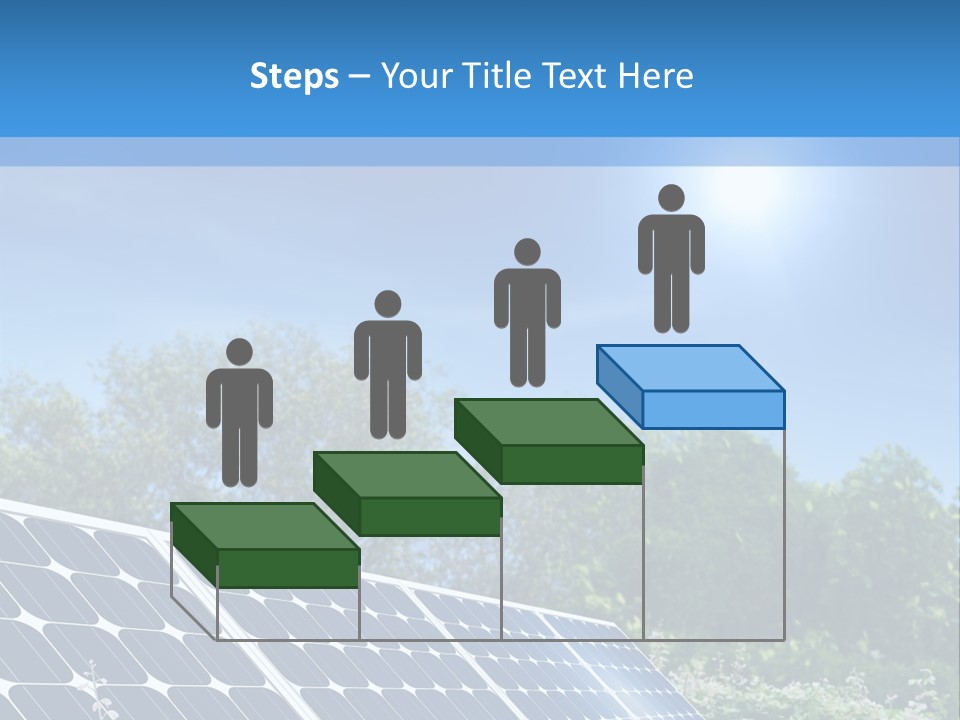 A Solar Panel In The Middle Of A Field PowerPoint Template