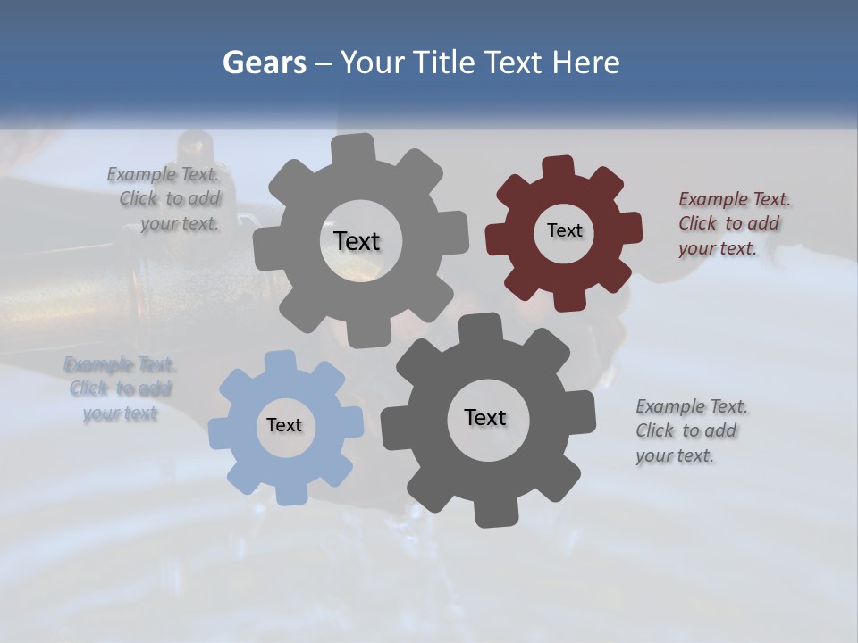 A Person Holding A Water Faucet Over A Body Of Water PowerPoint Template