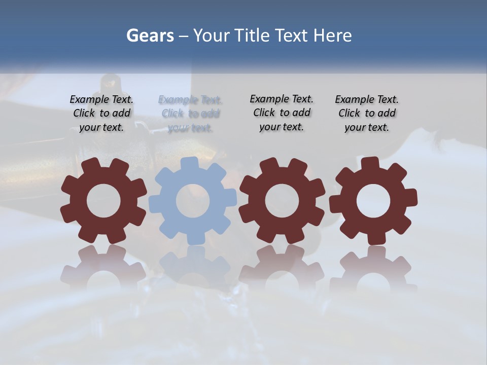 A Person Holding A Water Faucet Over A Body Of Water PowerPoint Template