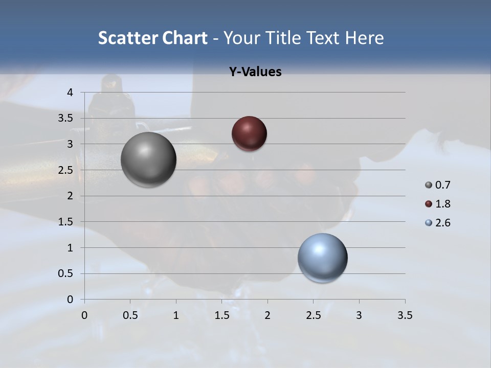 A Person Holding A Water Faucet Over A Body Of Water PowerPoint Template