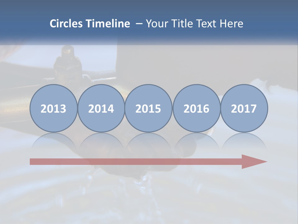 A Person Holding A Water Faucet Over A Body Of Water PowerPoint Template