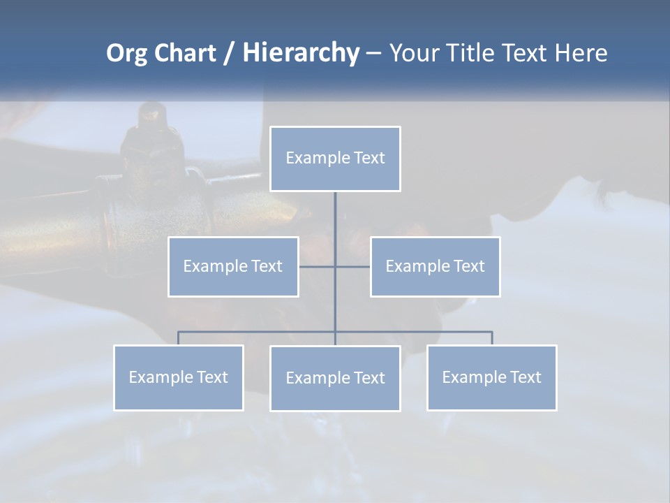 A Person Holding A Water Faucet Over A Body Of Water PowerPoint Template