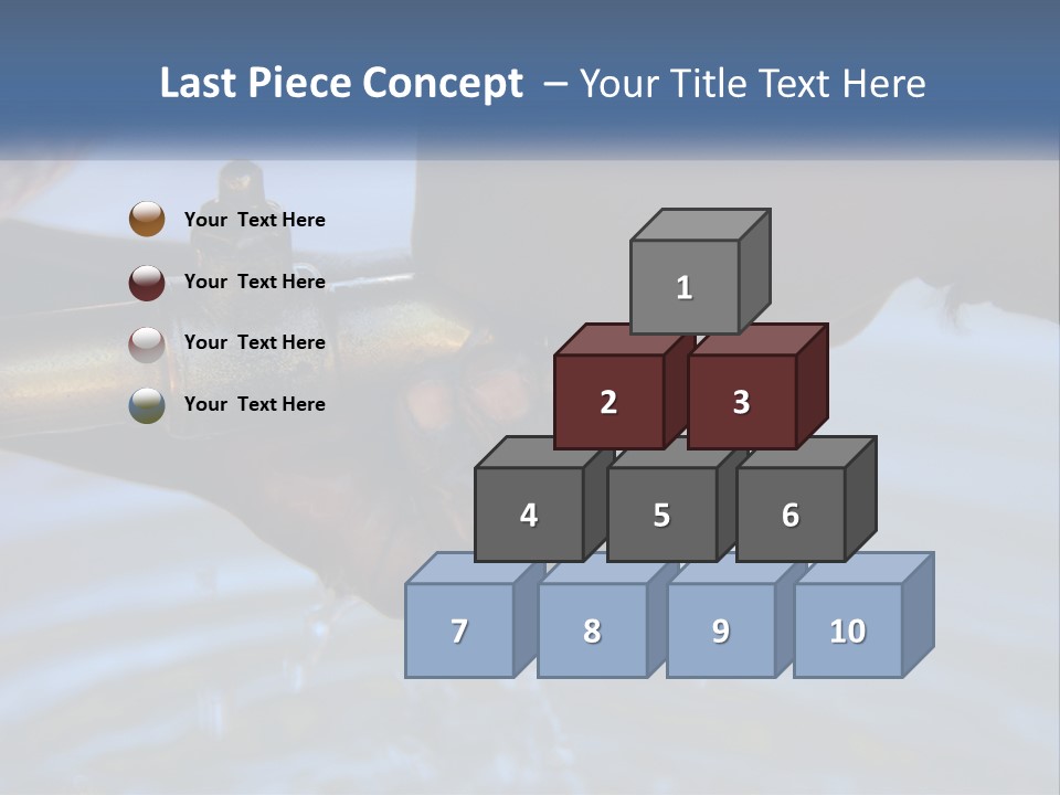 A Person Holding A Water Faucet Over A Body Of Water PowerPoint Template