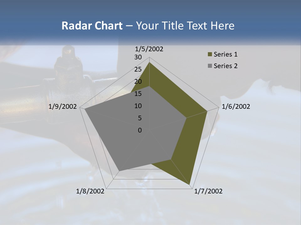 A Person Holding A Water Faucet Over A Body Of Water PowerPoint Template