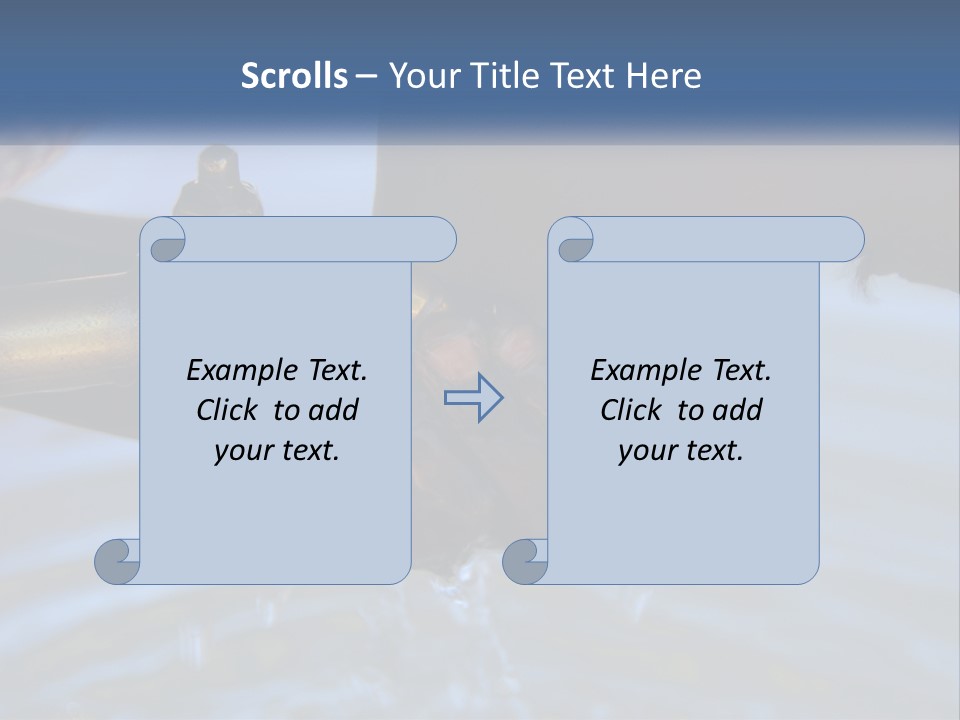 A Person Holding A Water Faucet Over A Body Of Water PowerPoint Template