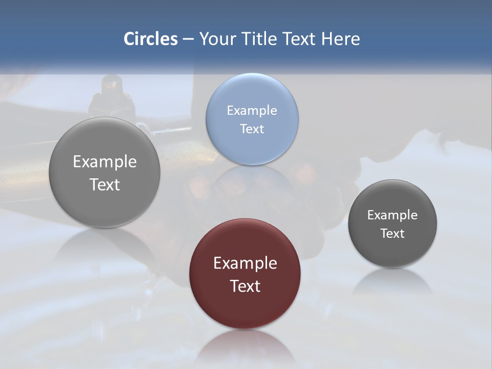 A Person Holding A Water Faucet Over A Body Of Water PowerPoint Template