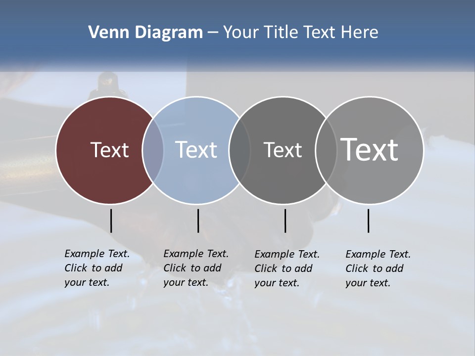 A Person Holding A Water Faucet Over A Body Of Water PowerPoint Template