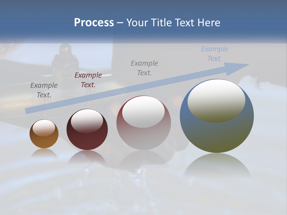 A Person Holding A Water Faucet Over A Body Of Water PowerPoint Template