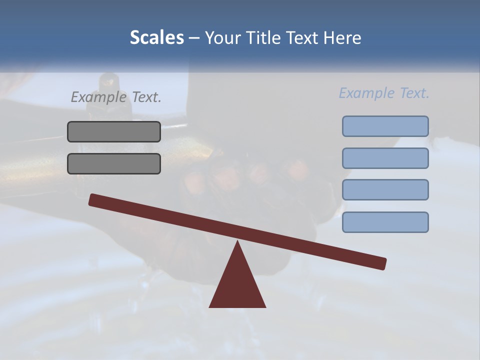 A Person Holding A Water Faucet Over A Body Of Water PowerPoint Template