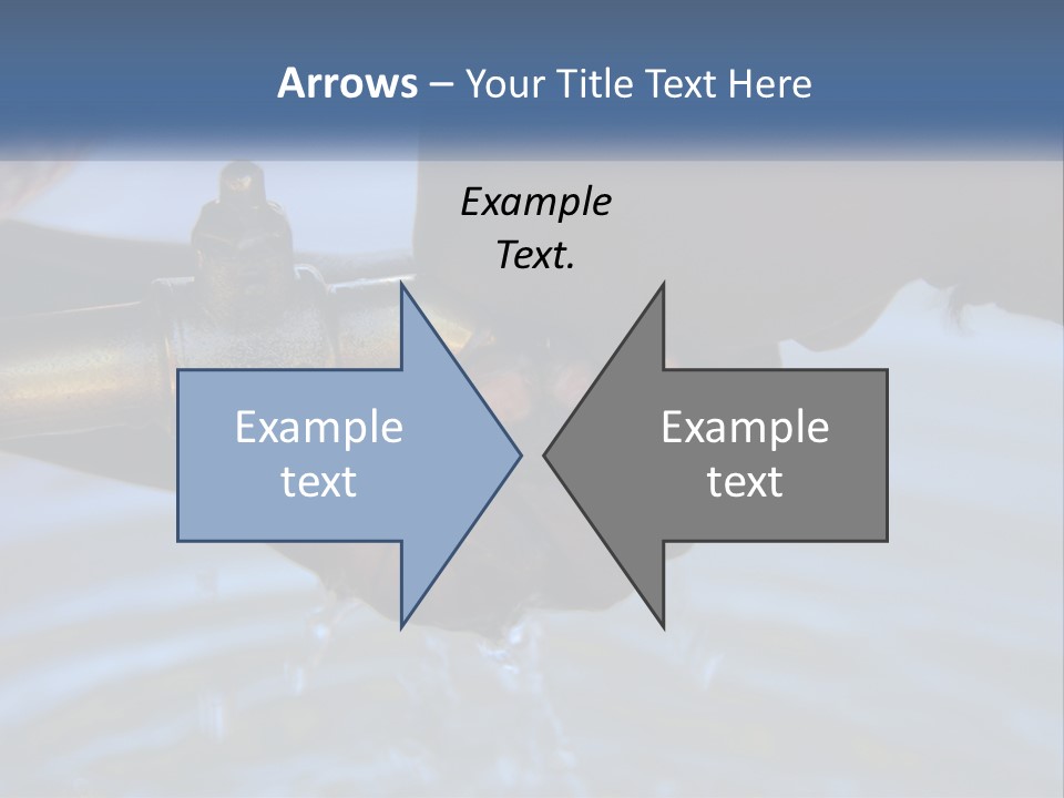 A Person Holding A Water Faucet Over A Body Of Water PowerPoint Template