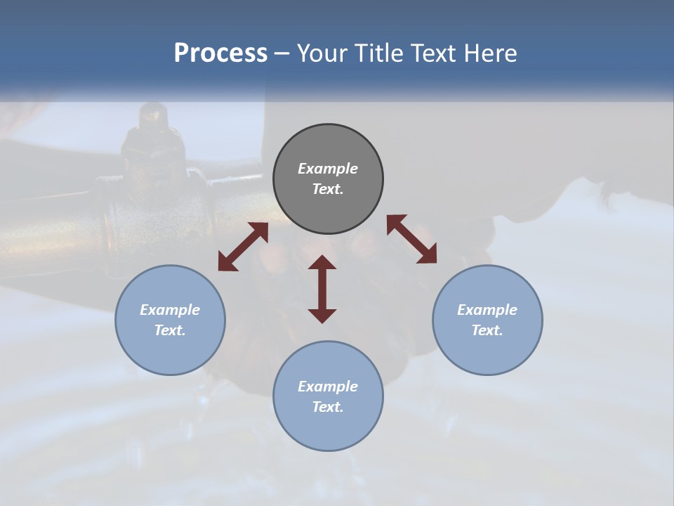 A Person Holding A Water Faucet Over A Body Of Water PowerPoint Template
