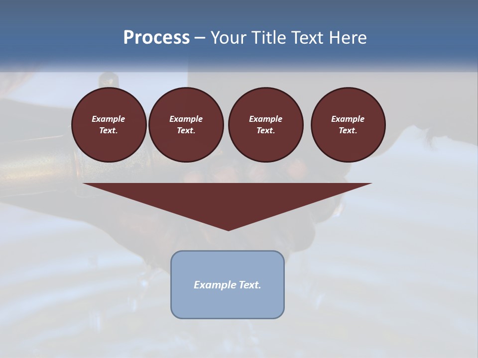 A Person Holding A Water Faucet Over A Body Of Water PowerPoint Template