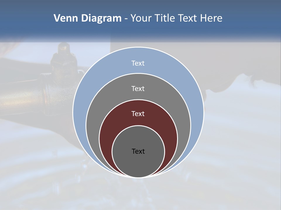 A Person Holding A Water Faucet Over A Body Of Water PowerPoint Template