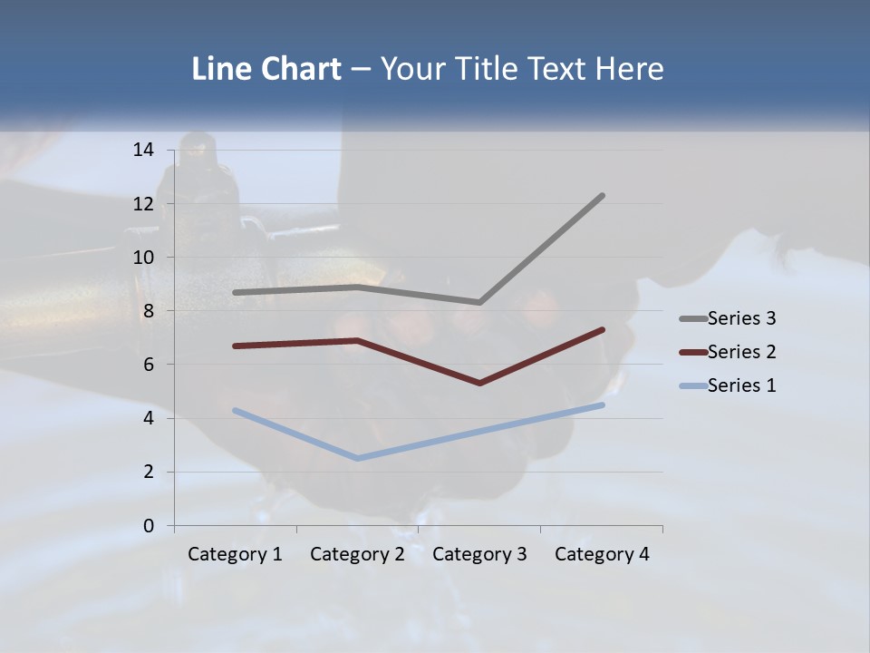 A Person Holding A Water Faucet Over A Body Of Water PowerPoint Template