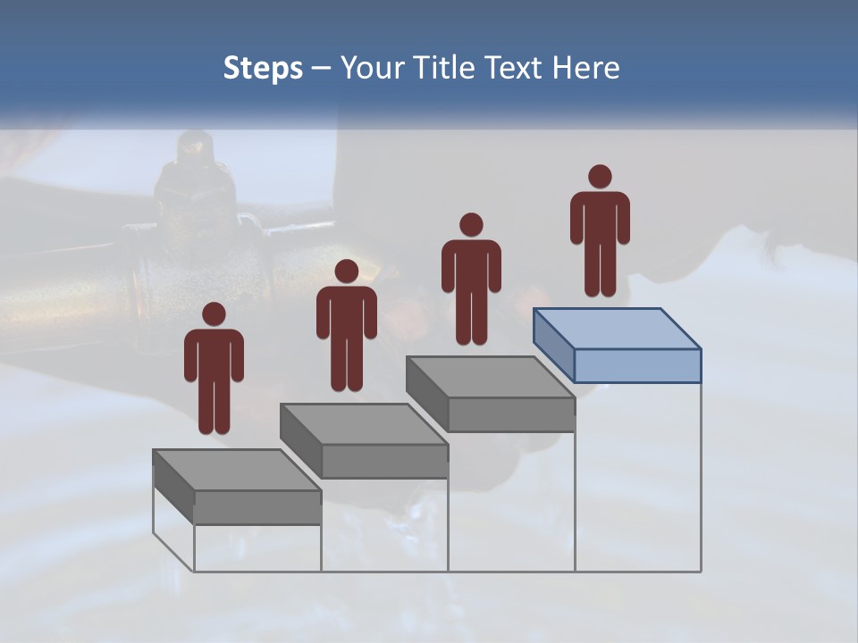 A Person Holding A Water Faucet Over A Body Of Water PowerPoint Template