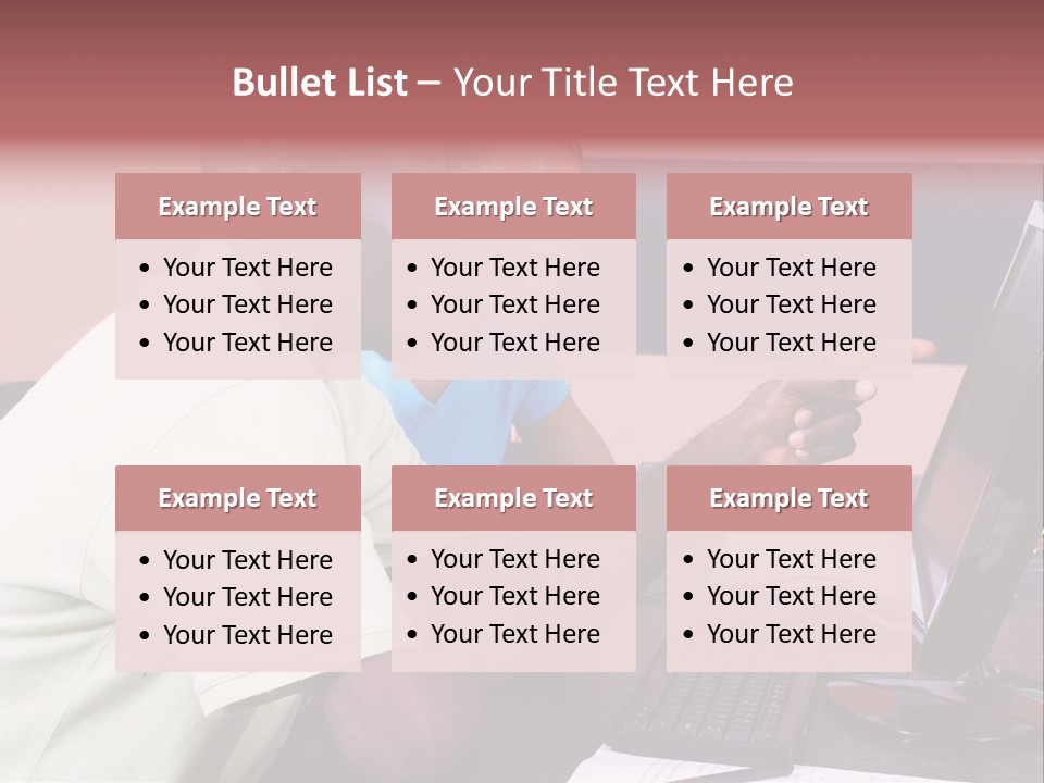 A Man And Woman Pointing At A Computer Screen PowerPoint Template