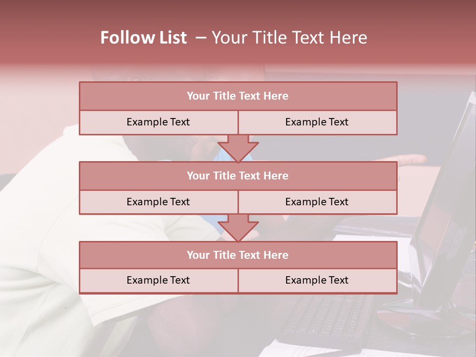 A Man And Woman Pointing At A Computer Screen PowerPoint Template