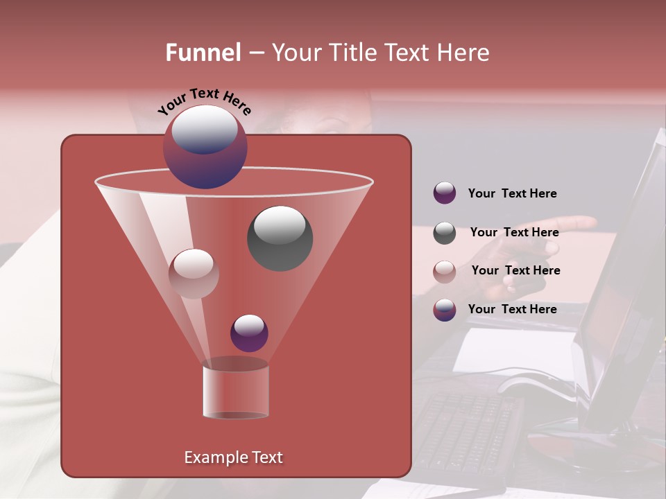 A Man And Woman Pointing At A Computer Screen PowerPoint Template