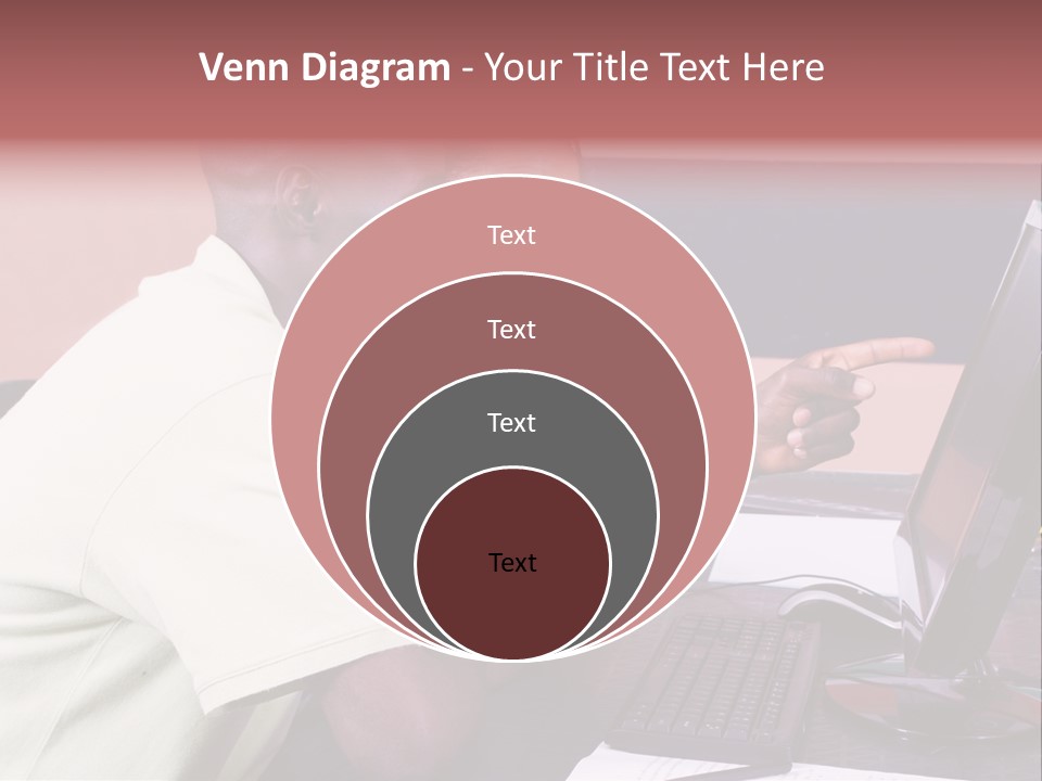 A Man And Woman Pointing At A Computer Screen PowerPoint Template