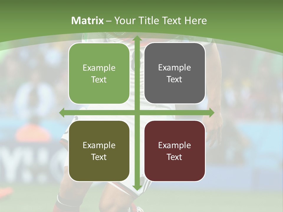 A Soccer Player Kicking A Soccer Ball On A Field PowerPoint Template