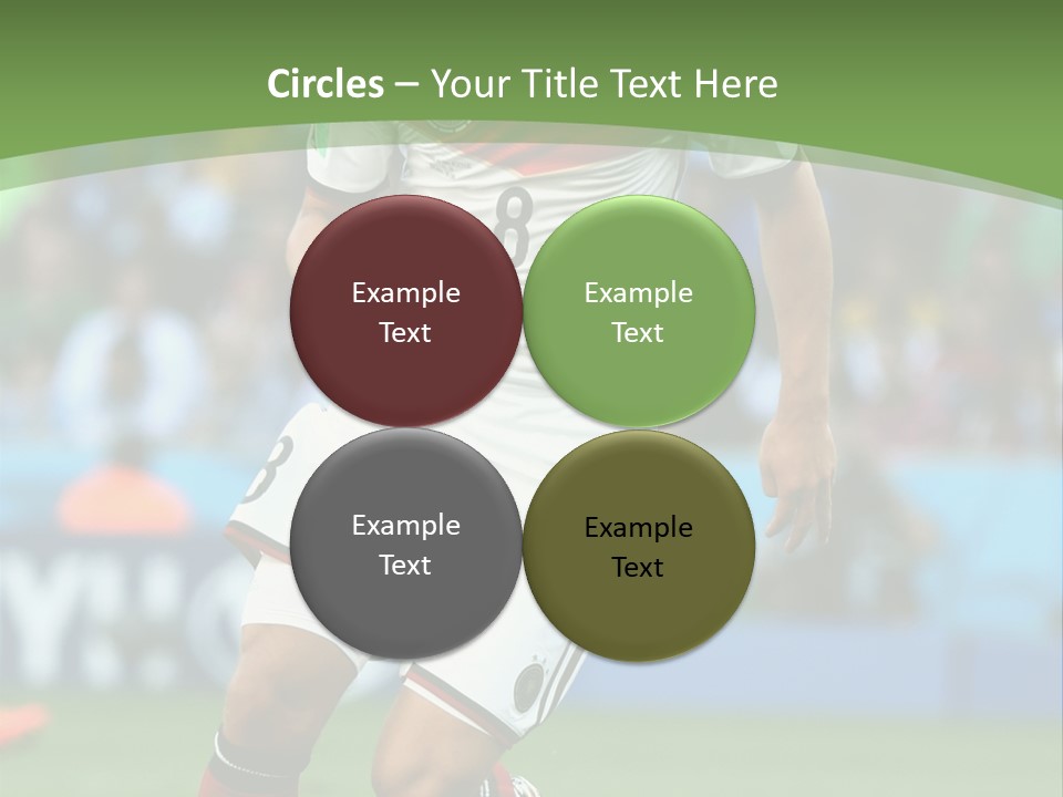 A Soccer Player Kicking A Soccer Ball On A Field PowerPoint Template